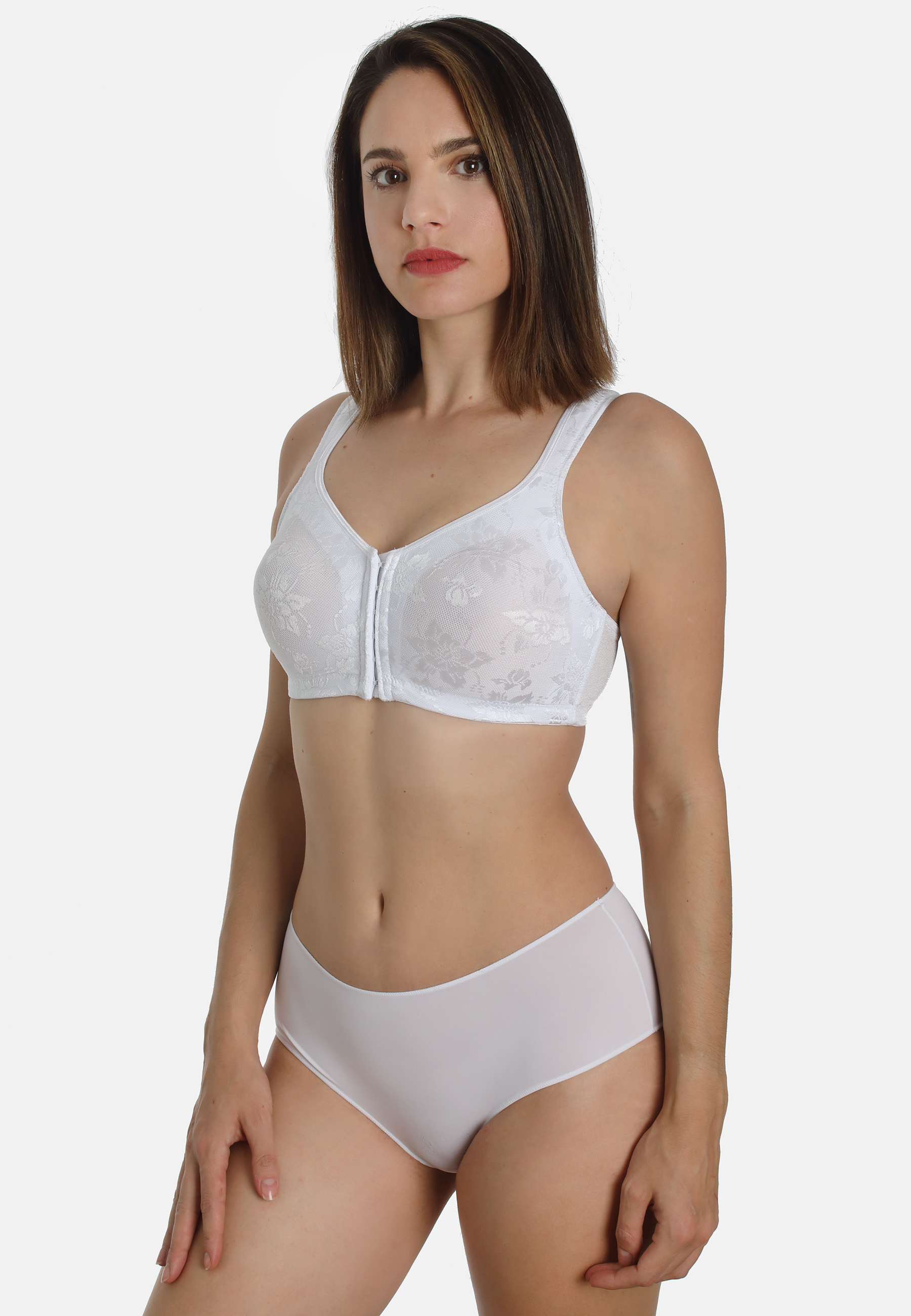 Vorderverschluss-BH Flower Mesh 2er Pack 10888 Ganzkörper