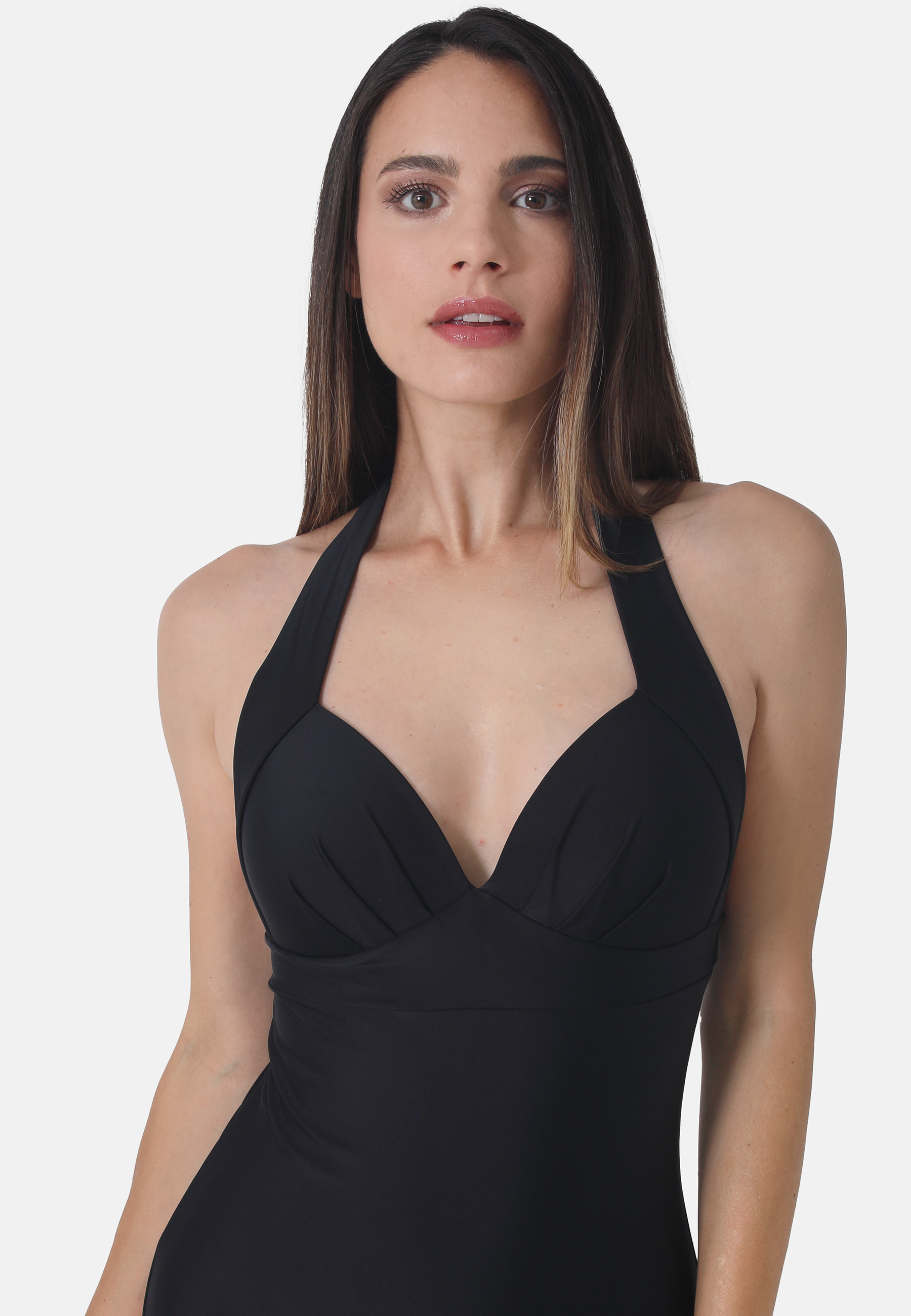Badeanzug Basic Black 70005 Vorderseite
