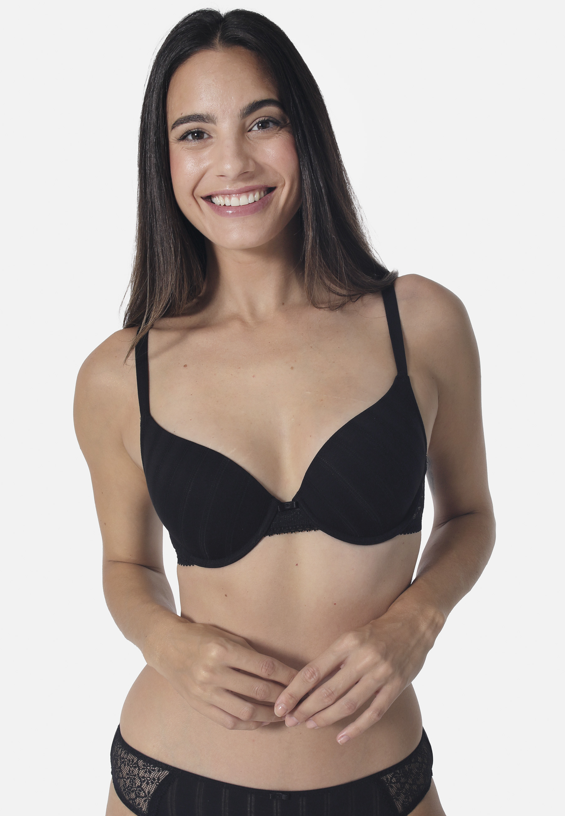 Schalen-BH Natural Stripe 28382 Vorderseite