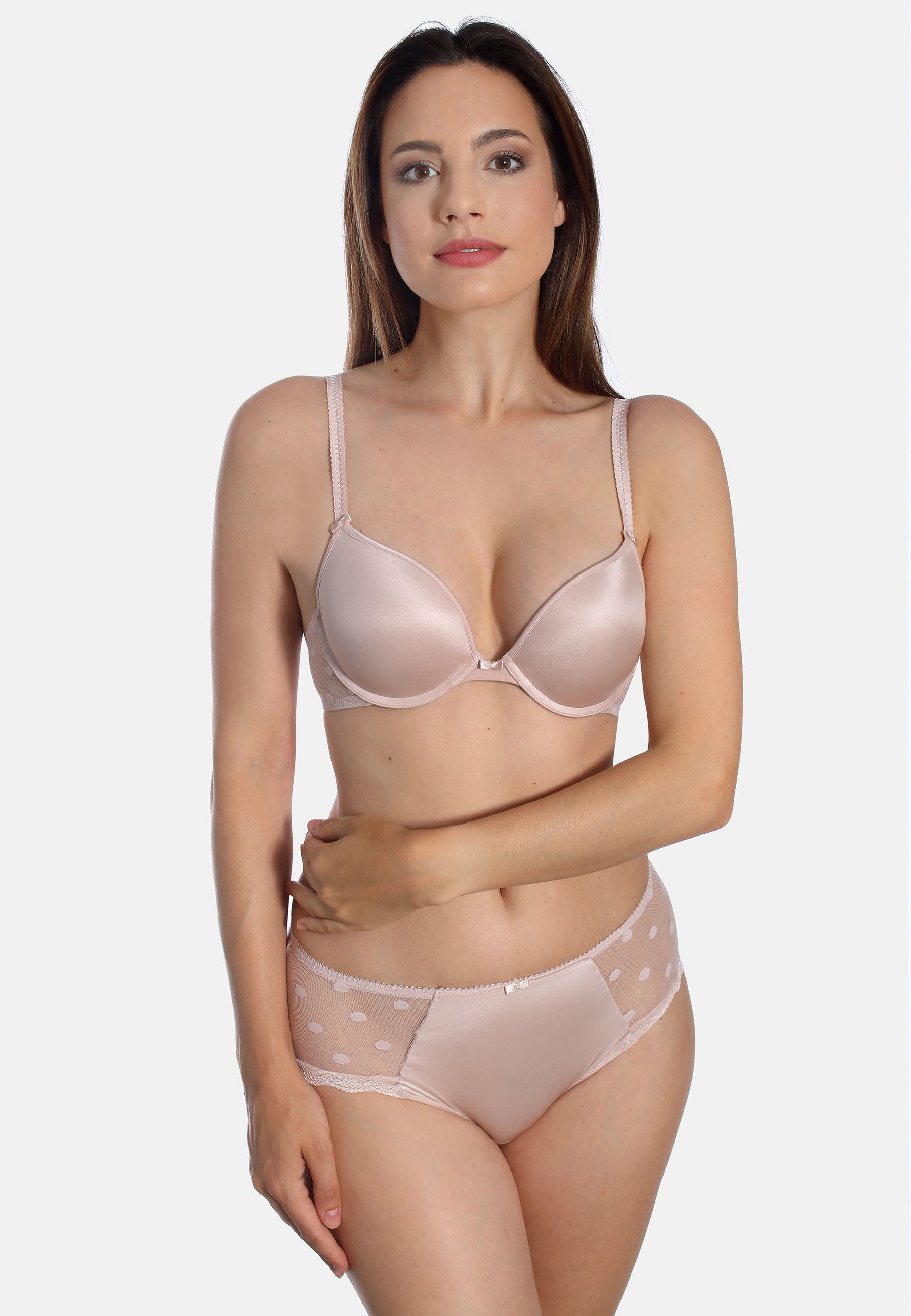Push Up-BH Dotted Mesh 29039 Ganzkörper