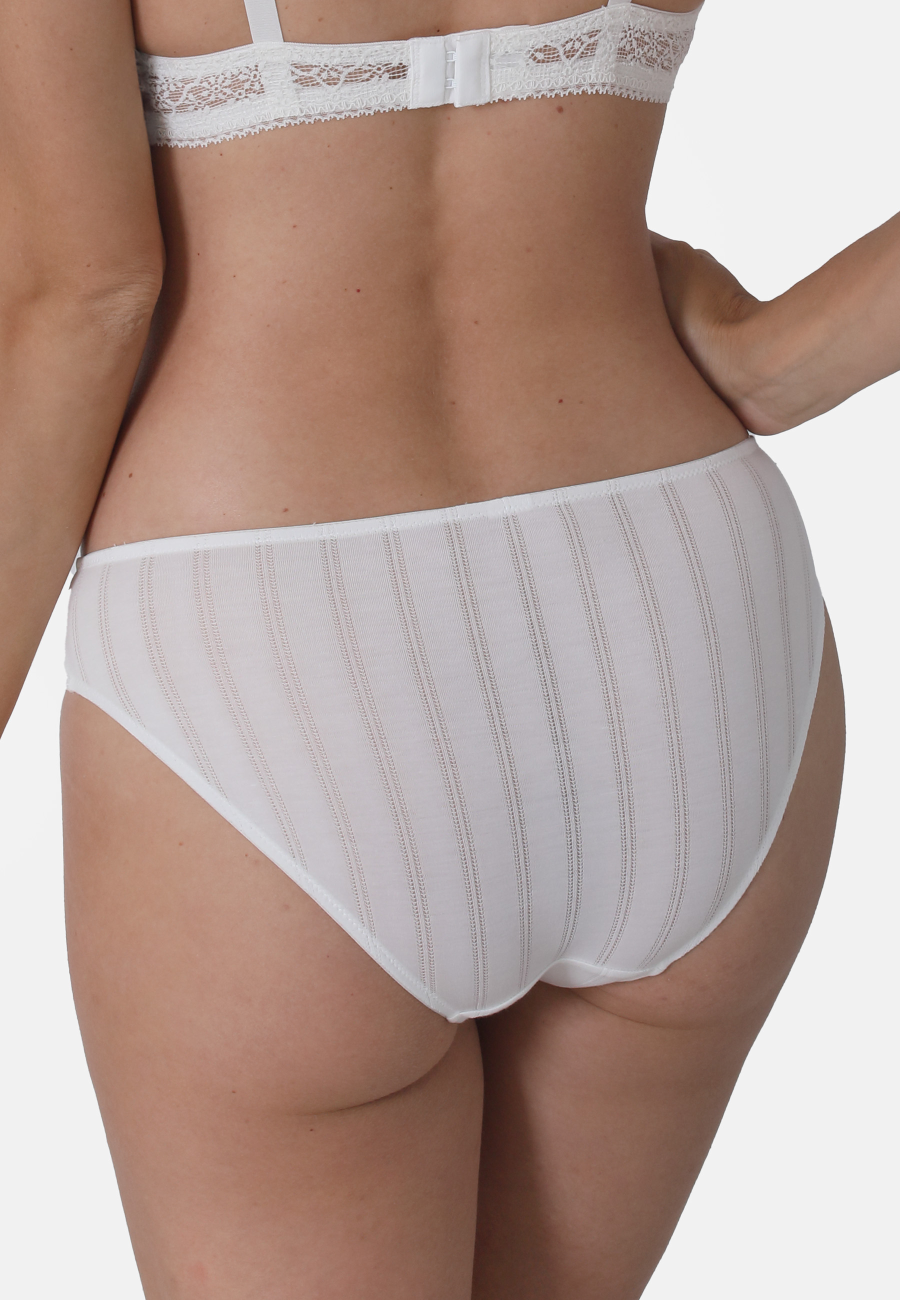 Slip Natural Stripe 2er Pack 48382 Rückseite