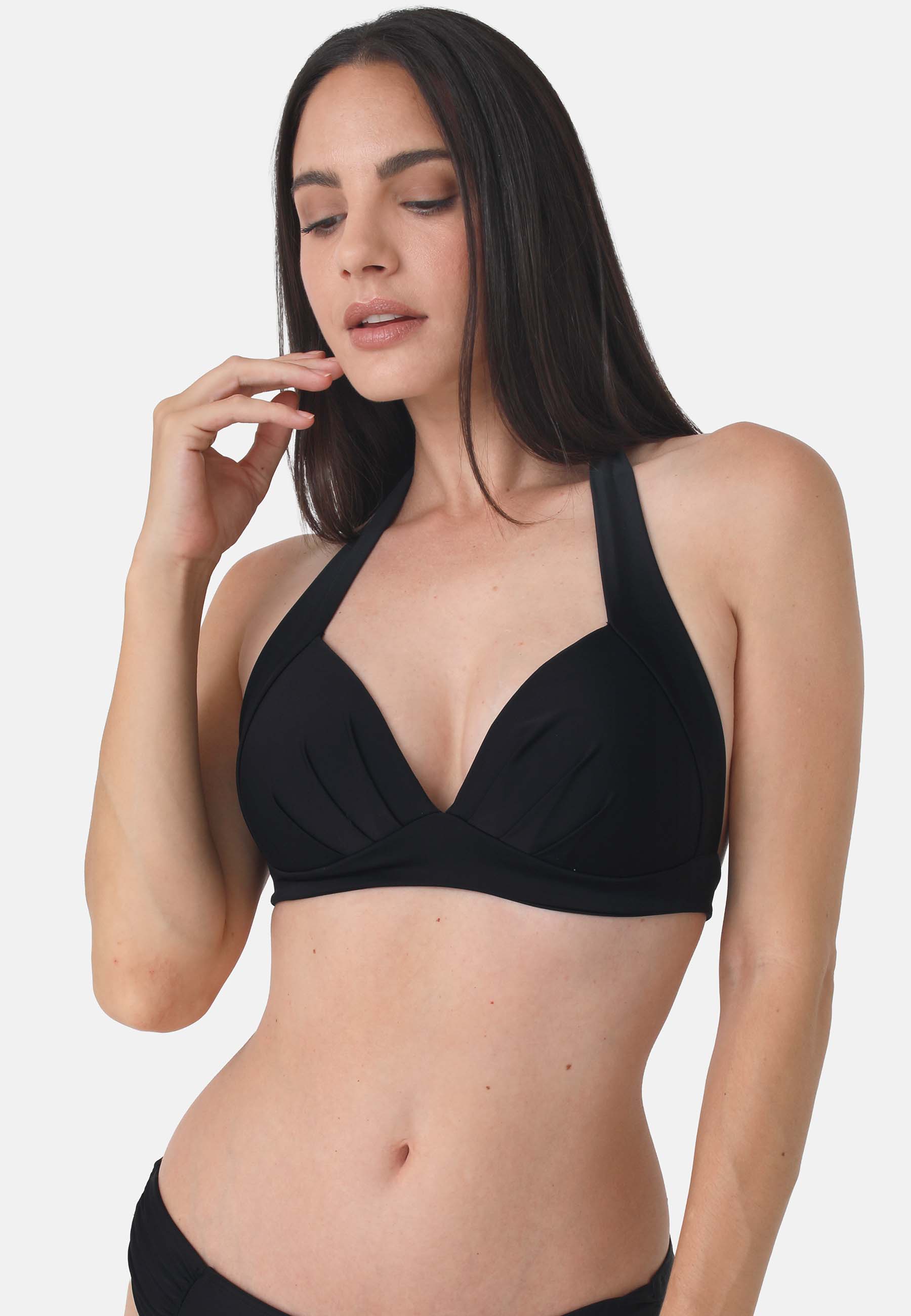 Bikini-Top Basic Black 70007 Vorderseite