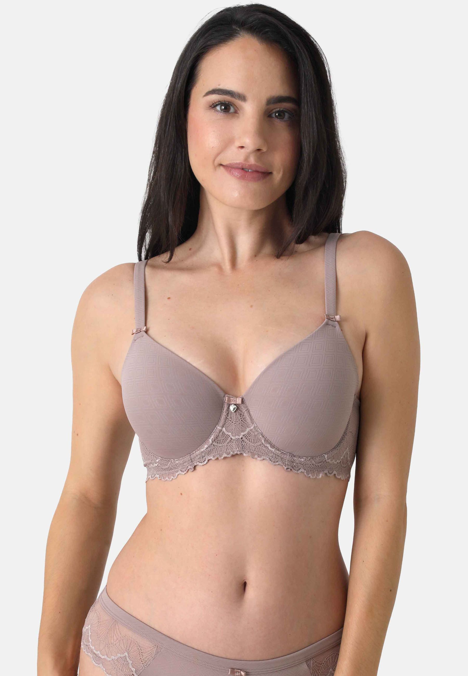 Schalen-BH Rhombus Jacquard 28396 Vorderseite